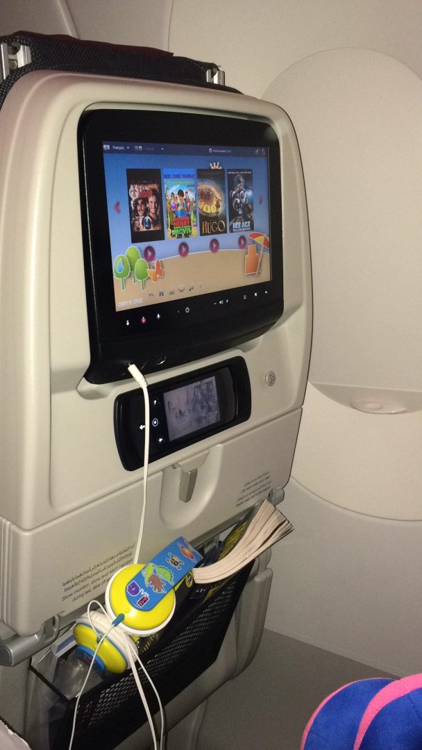 Films et Jeux dans l’Airbus de Qatar Airways destination Doha