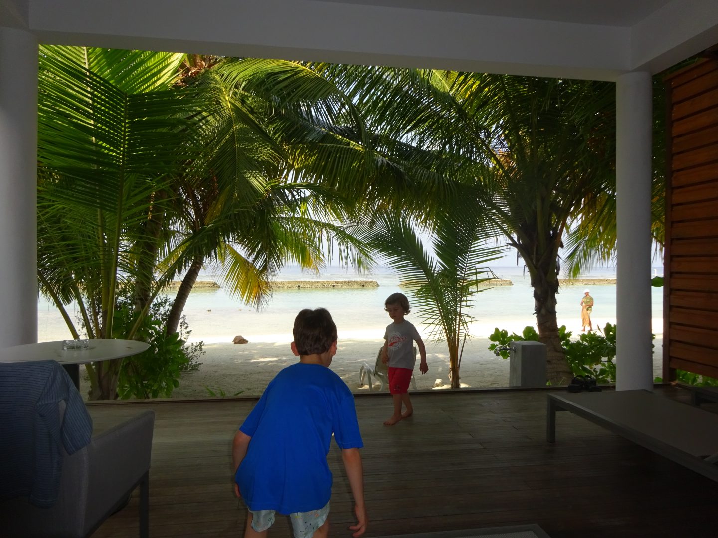 Découverte de notre maison à Kuramathi