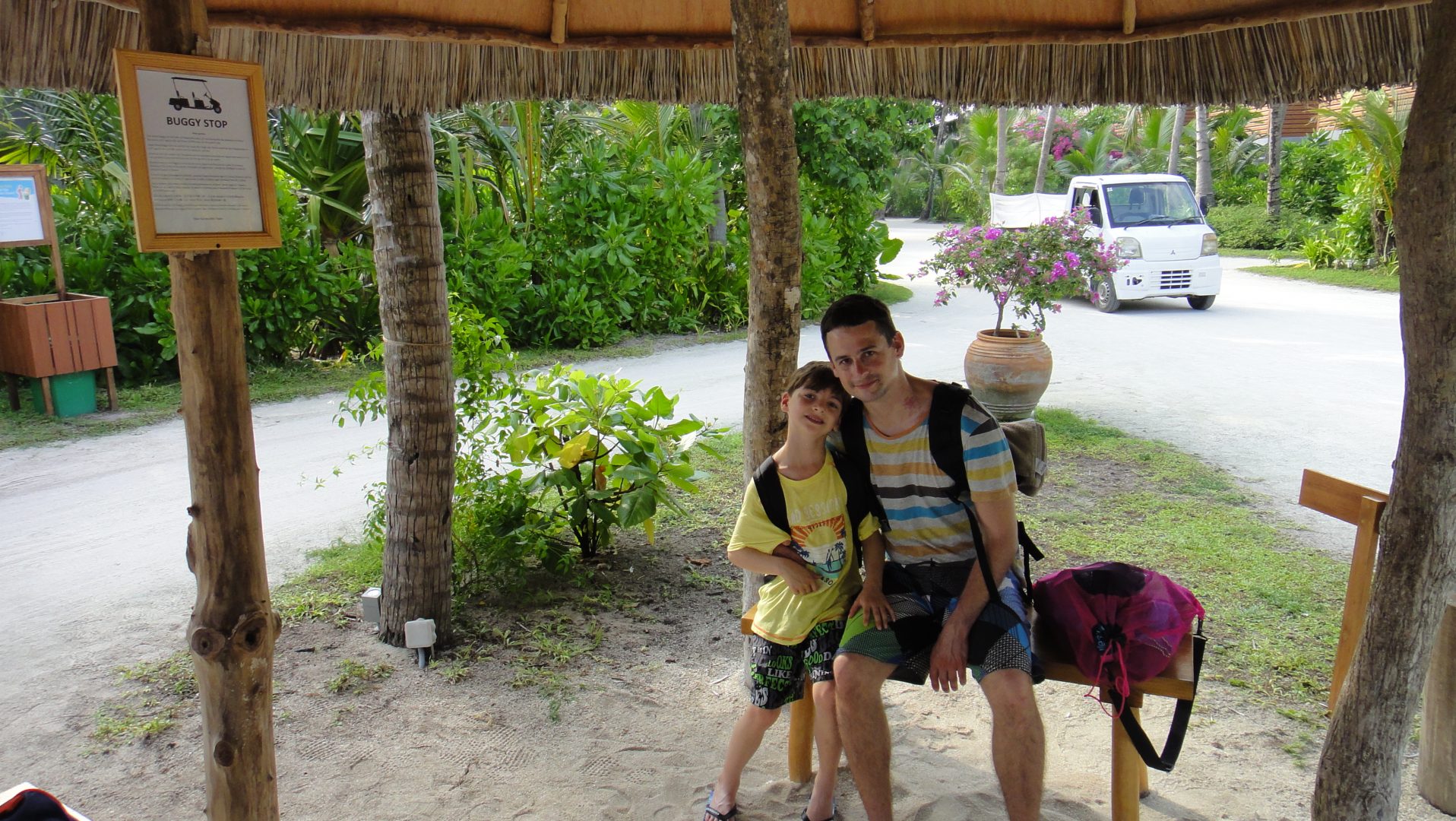 On attend le Buggy pour aller au Lobby