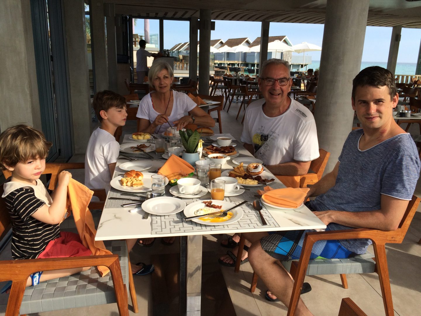 Notre table à Kuramathi