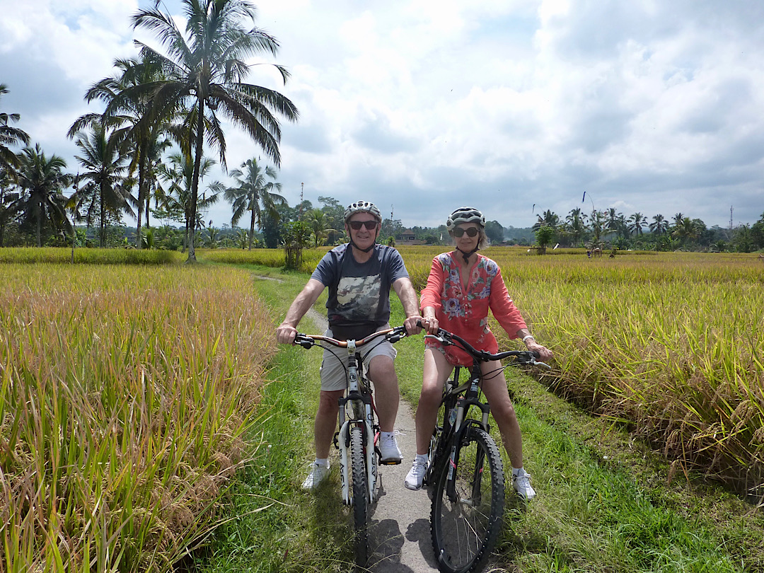 Les cyclistes vers la fin du parcours