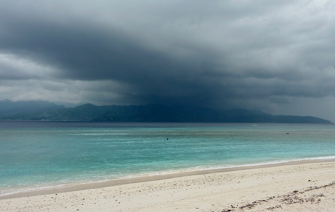 Sale temps sur Lombok