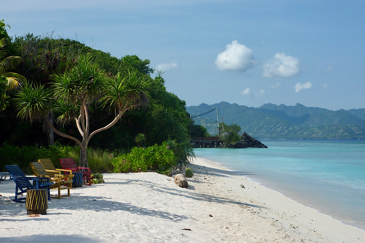 La plage côté ouest (vue vers le sud)