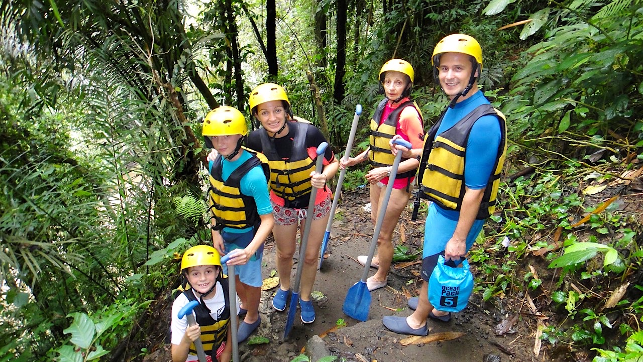La descente vers la rivière Ayung