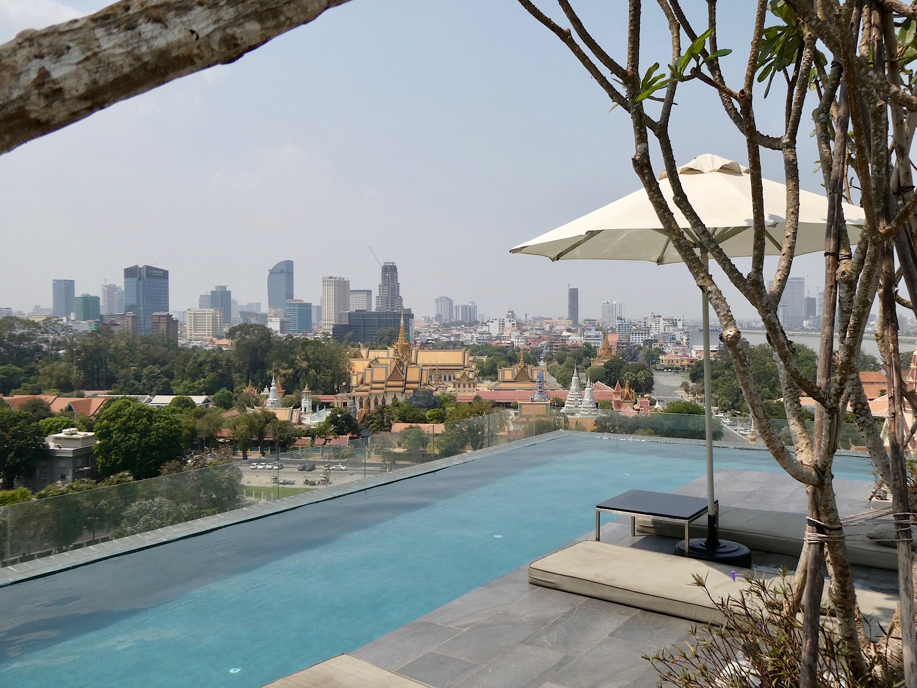 Vue sur la ville depuis le 12éme étage du Glow Park Hôtel