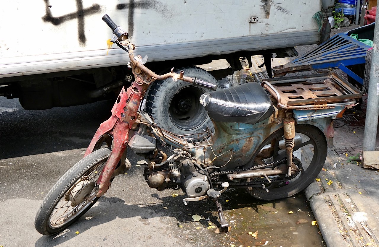 Mobylette bien retapée